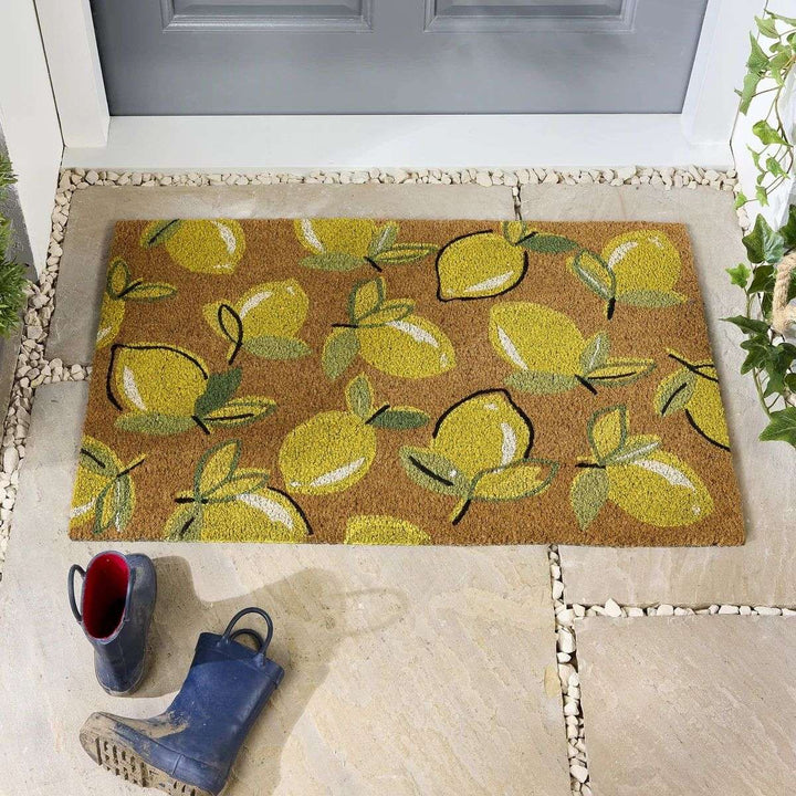 Colourful Natural Coir Doormat - 45x75 cm