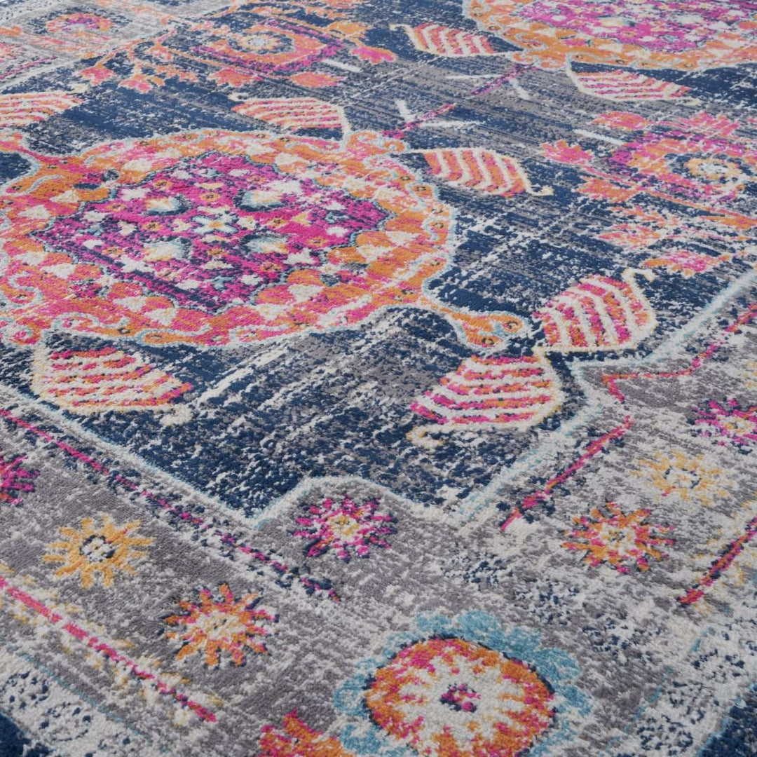 Living Room Rug Vintage in Multicolour