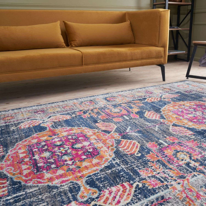 Living Room Rug Vintage in Multicolour