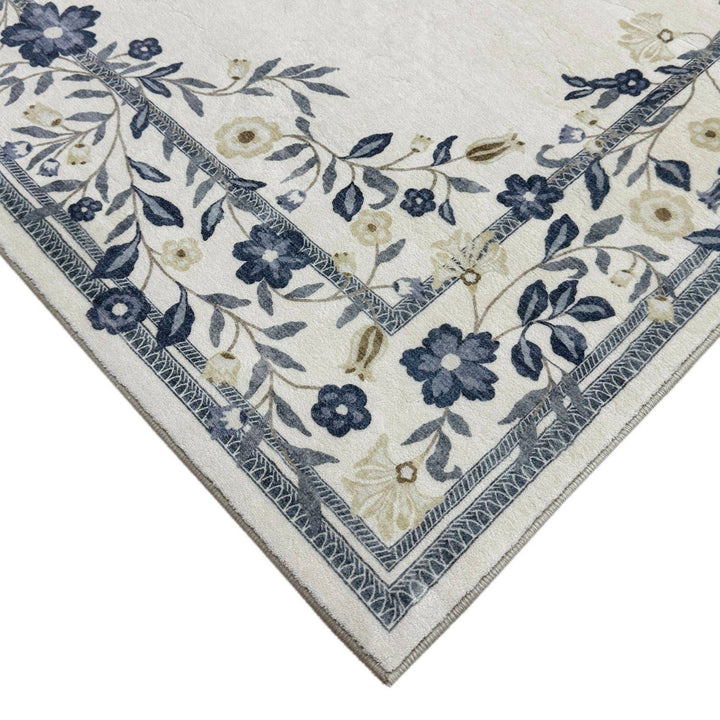 cream-royal-classic-rug-floral-design-easy to clean