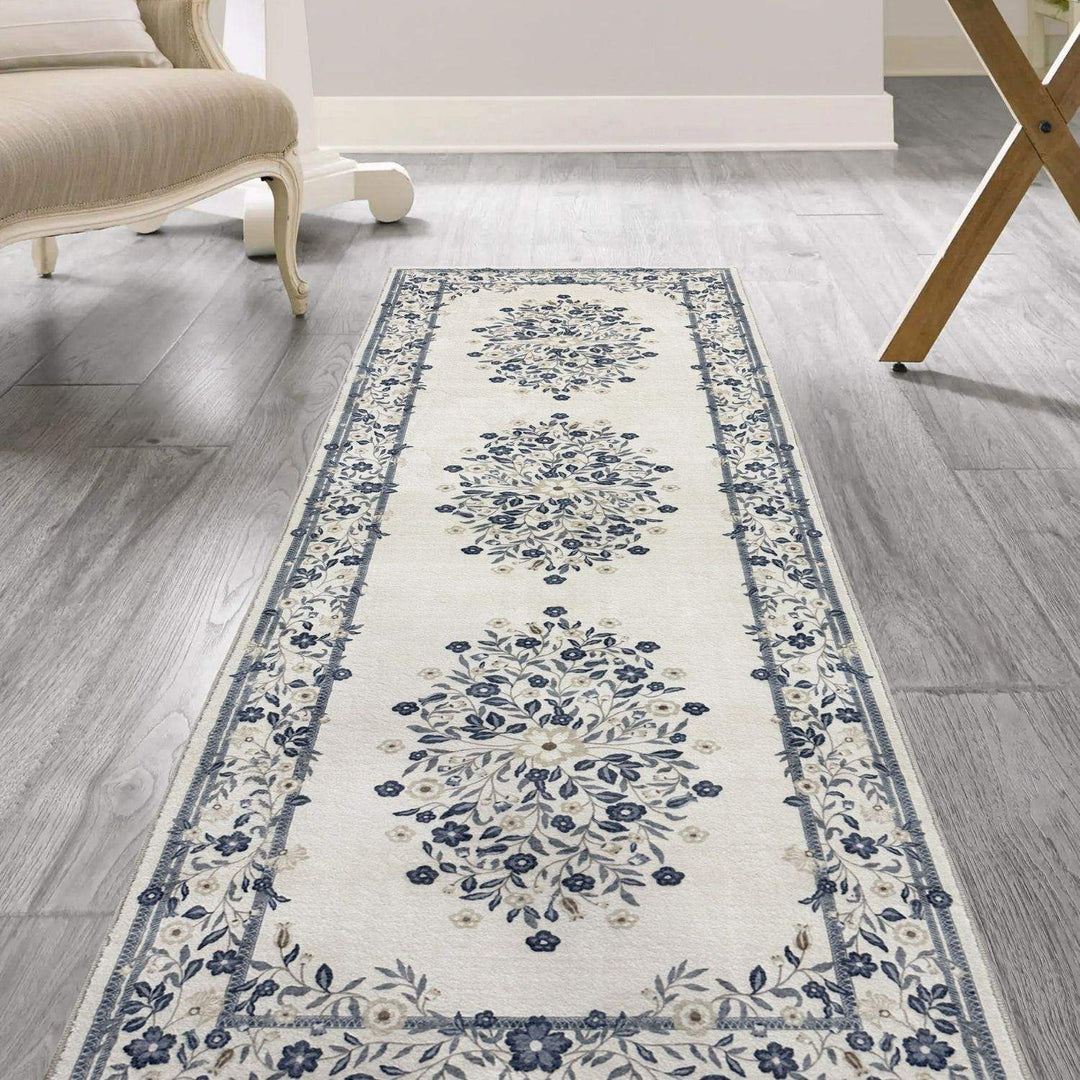 cream-royal-classic-rug-floral-design-easy to clean