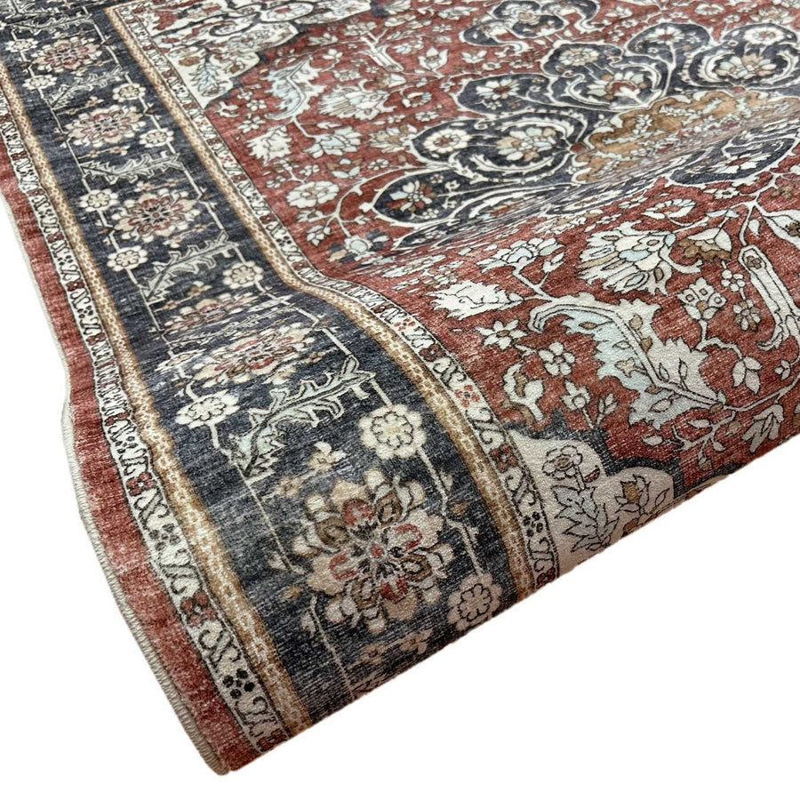 The Rugs Heritage Crimson Traditional Rug - Medallion Design