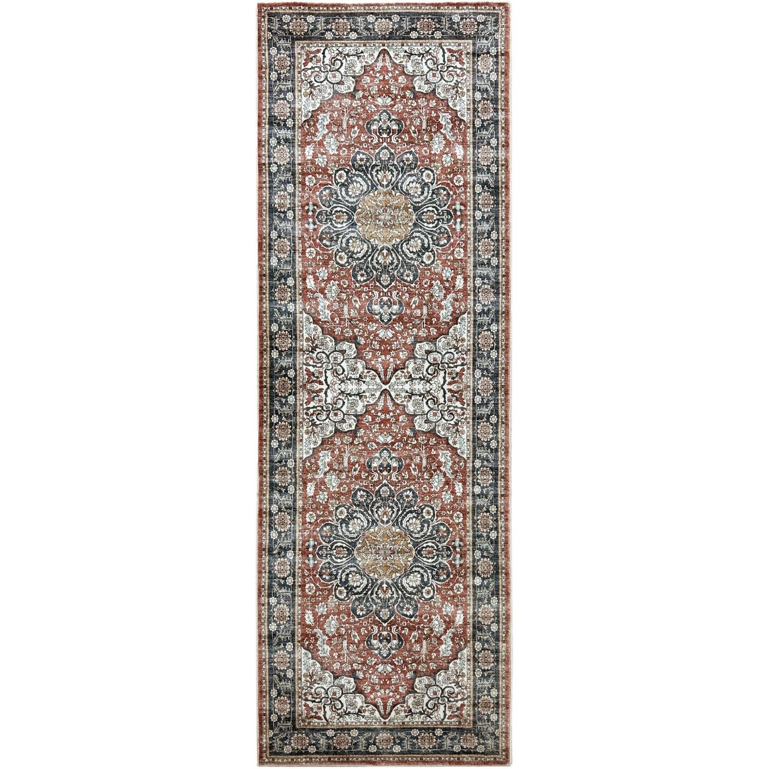 haritage-traditional-rug-medallion-design-non-shedding