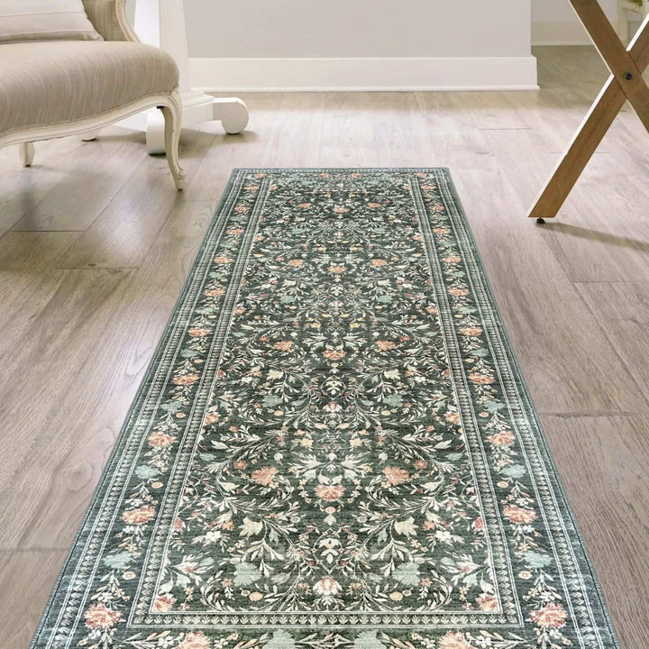 floral-green-rug-vintage-style-soft-underfoot