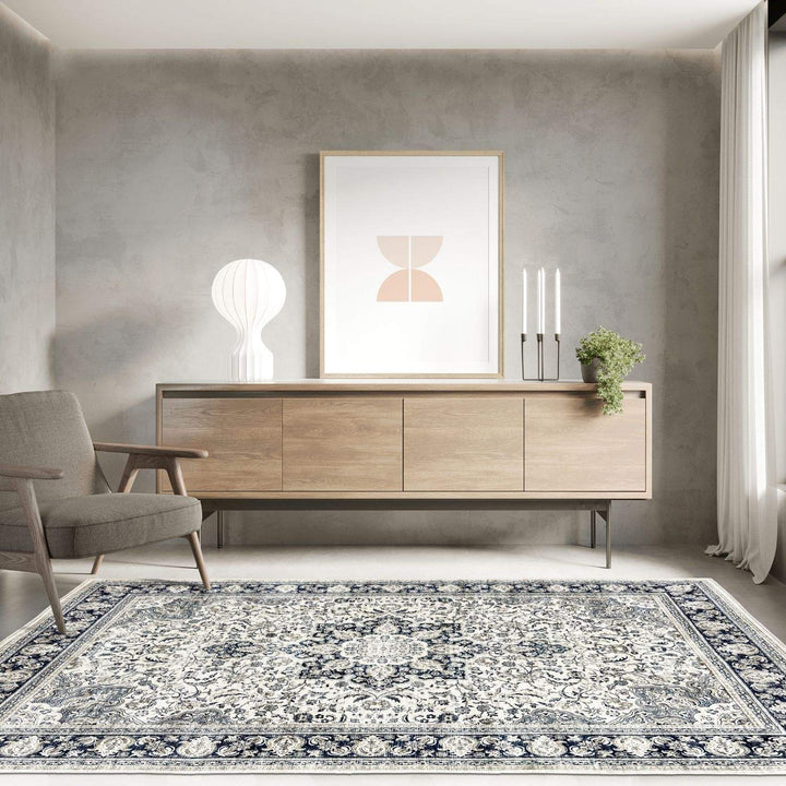 bordered-pattern-vintage-design-cream-blue-colours