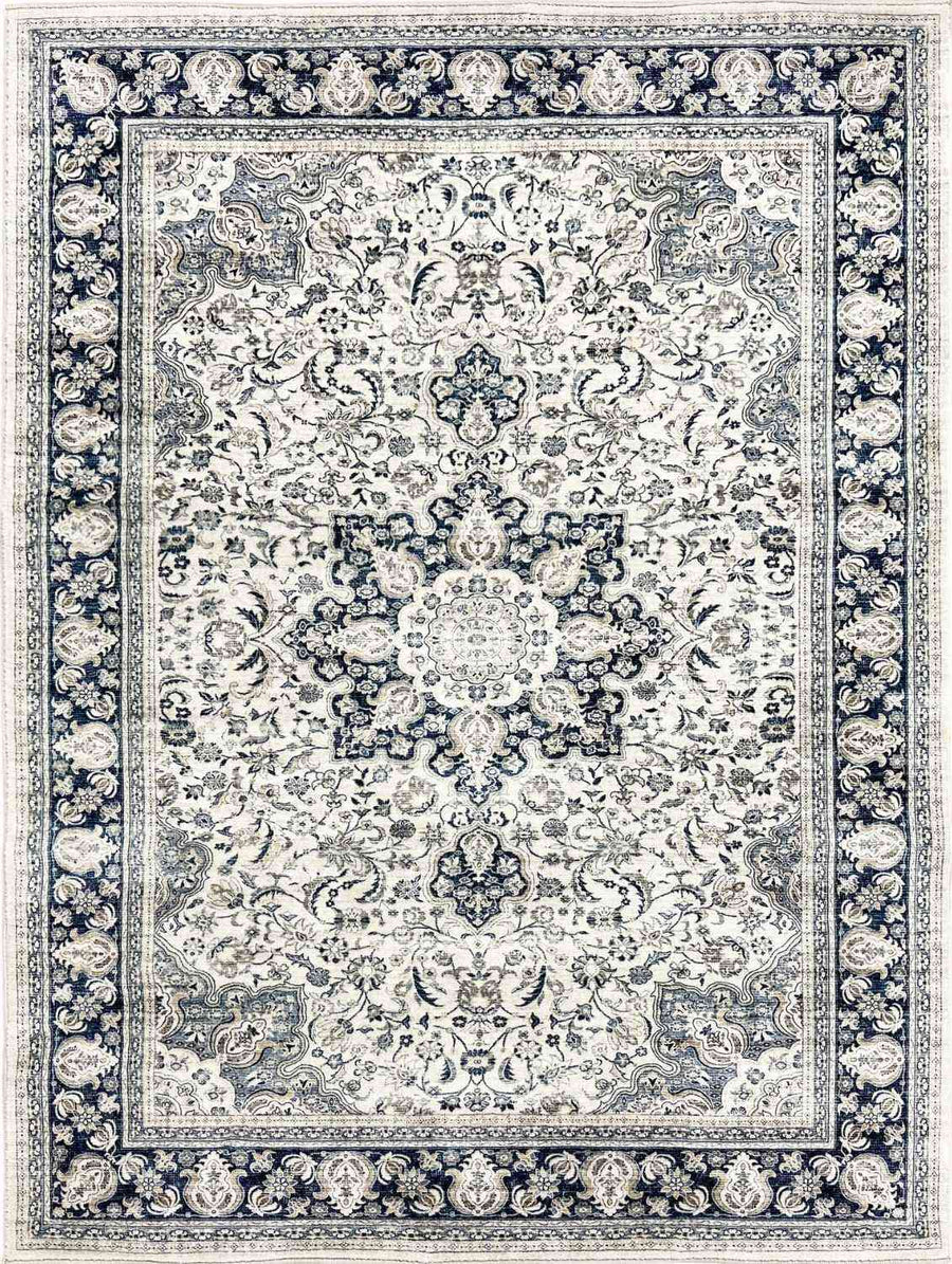 bordered-pattern-vintage-design-cream-blue-colours