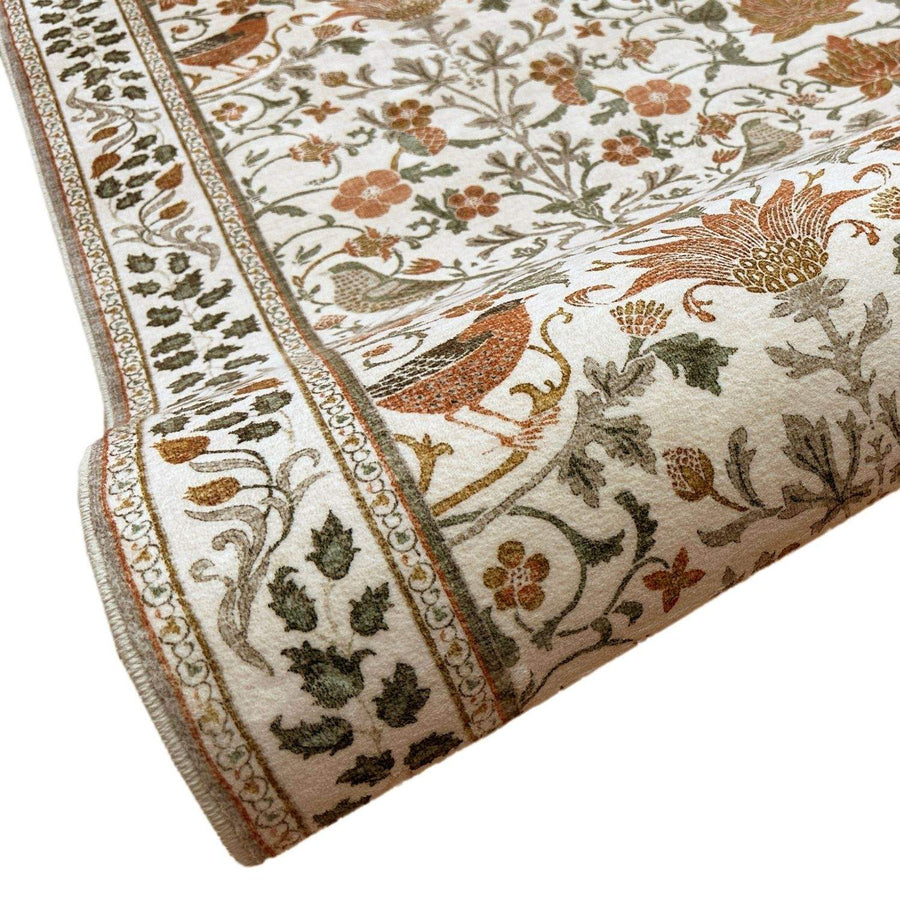 The Rugs Secret Garden Traditional Floral Rug - Beige
