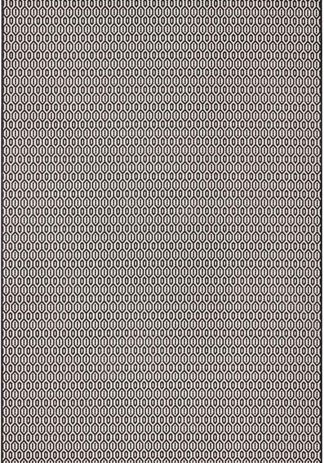 Indoor Outdoor Coin Rug Black