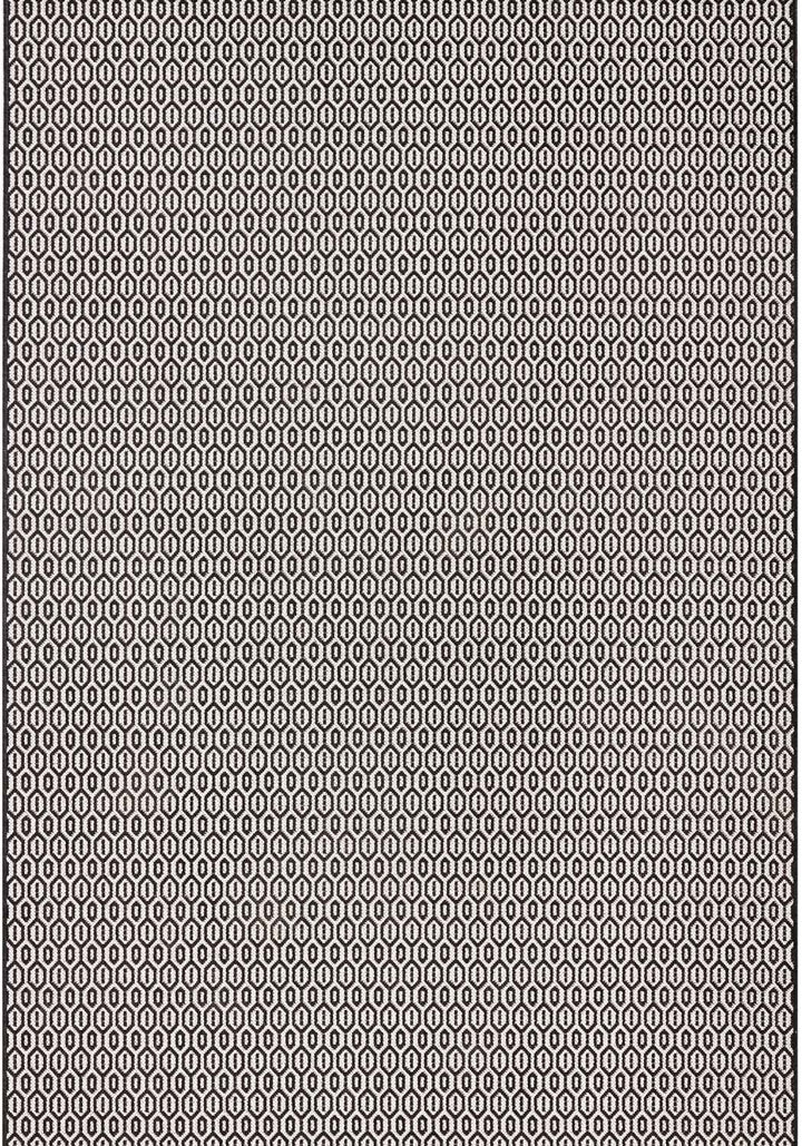 Indoor Outdoor Coin Rug Black