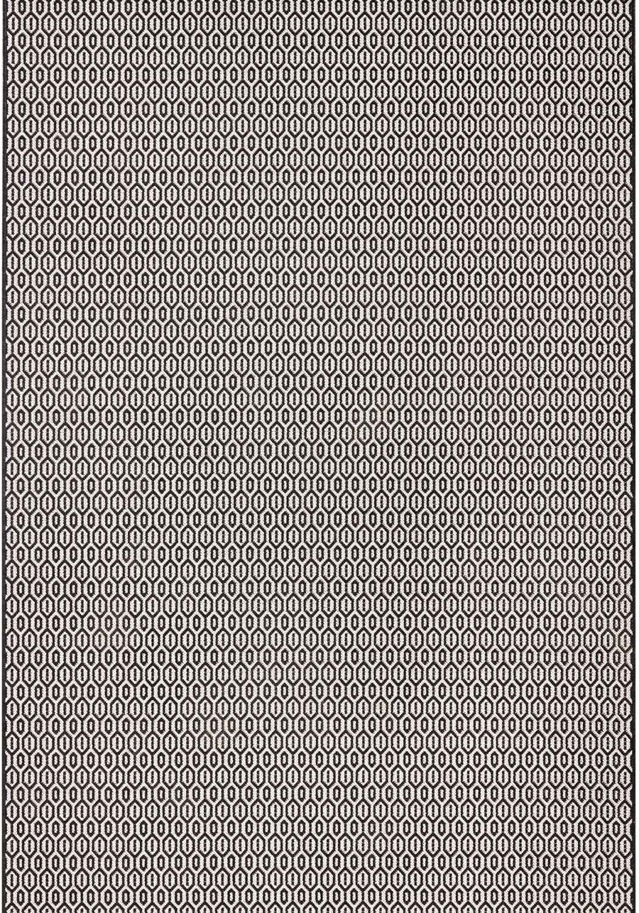 Indoor Outdoor Coin Rug Black