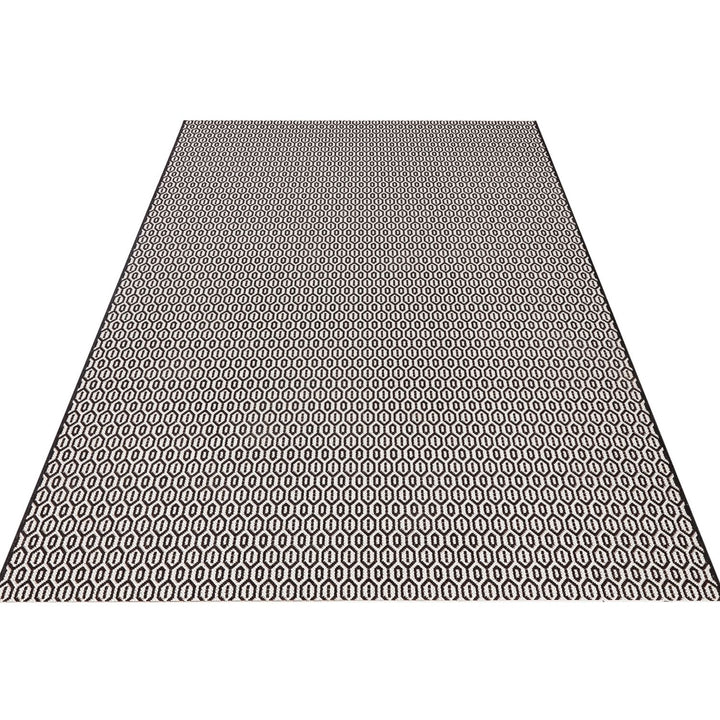 Indoor Outdoor Coin Rug Black