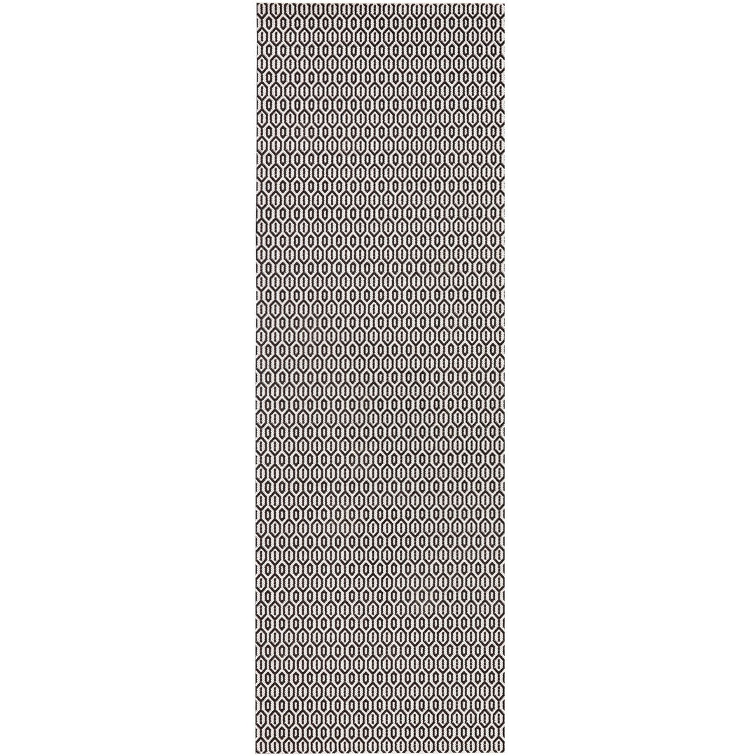 Indoor Outdoor Coin Rug Black