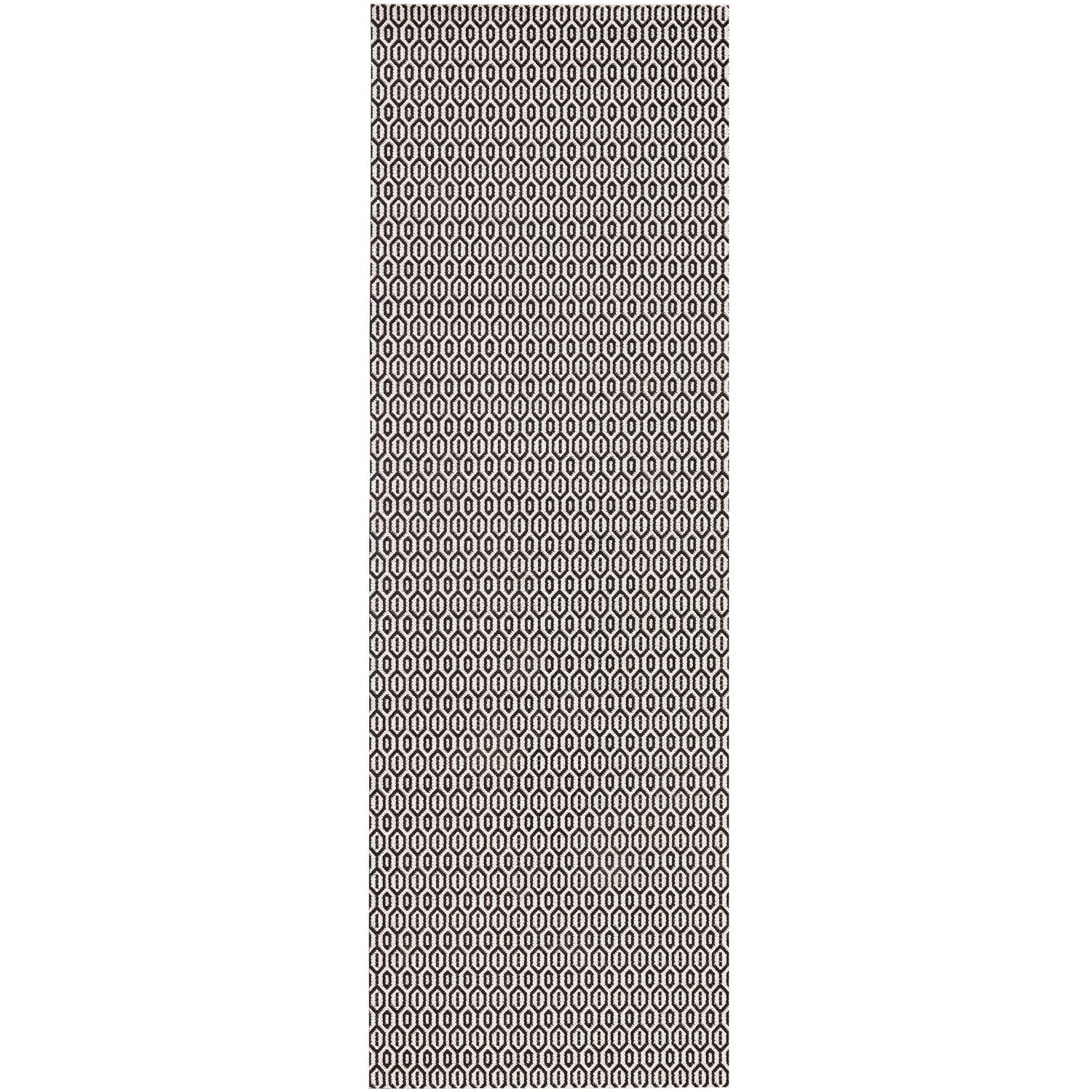 Indoor Outdoor Coin Rug Black