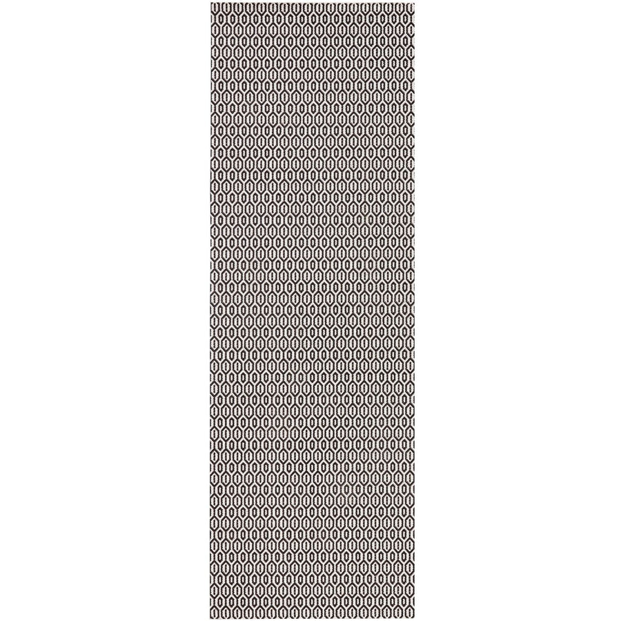 Indoor Outdoor Coin Rug Black