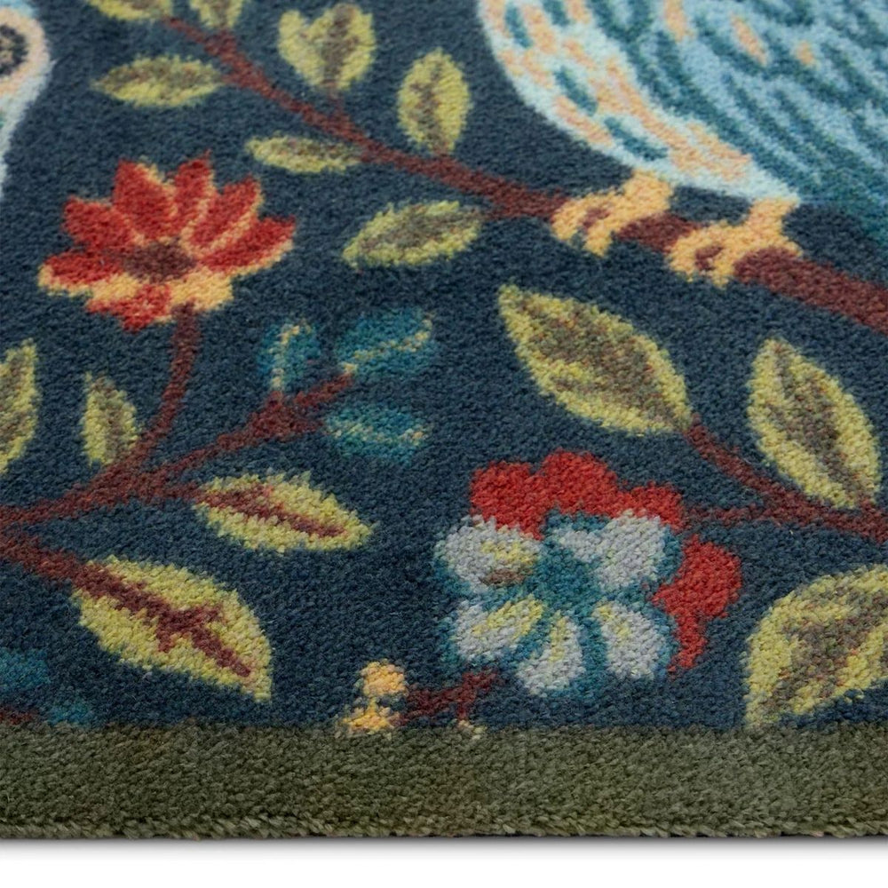 The Rugs Eco-Friendly Floral Mat - Quality UK Made 65x85cm