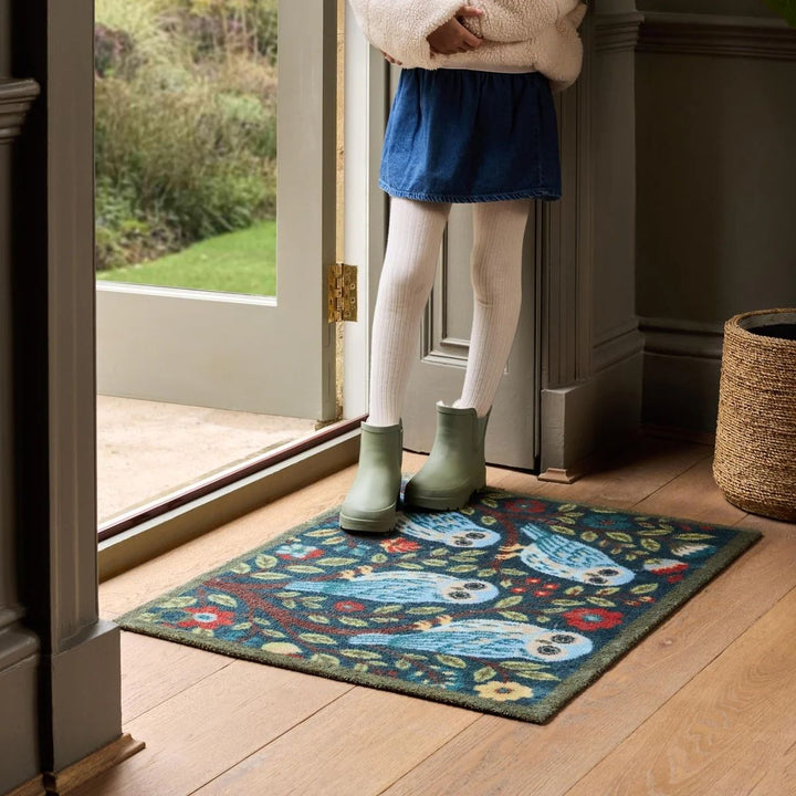 Eco-Friendly Nature Floral Mat – 65 x 85 cm washable, non-slip | THE RUGS