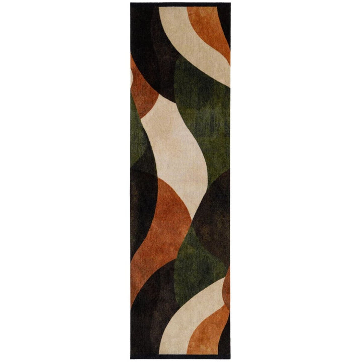 Abstract Multicolour Runner Rug– 65 x 230 cm