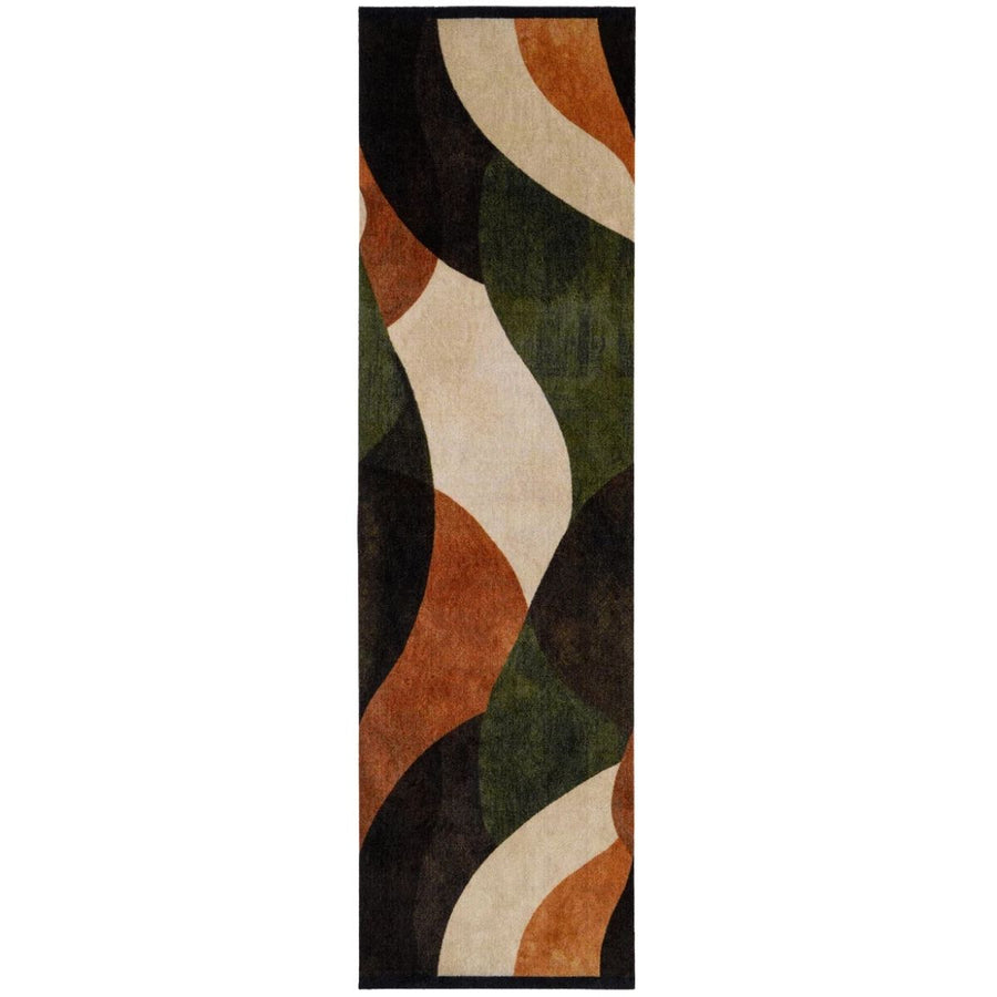 The Rugs Abstract Multicolour Runner Rug – 65 x 230 cm