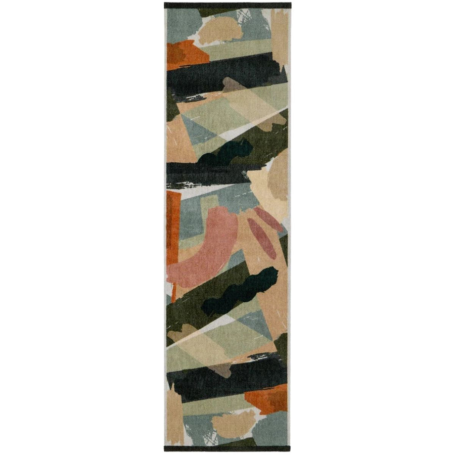 Abstract Multicolour Runner Rug– 65 x 230 cm