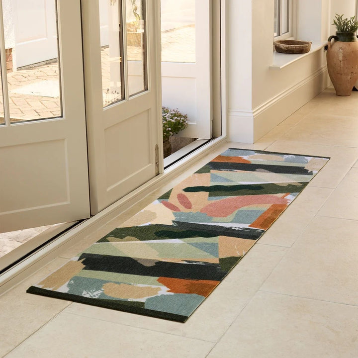 Abstract Multicolour Runner Rug– 65 x 230 cm