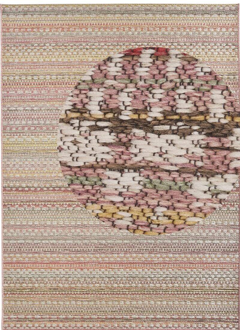 The Rugs Stylish Indoor Outdoor Rug Pine -Boho Stripe Design
