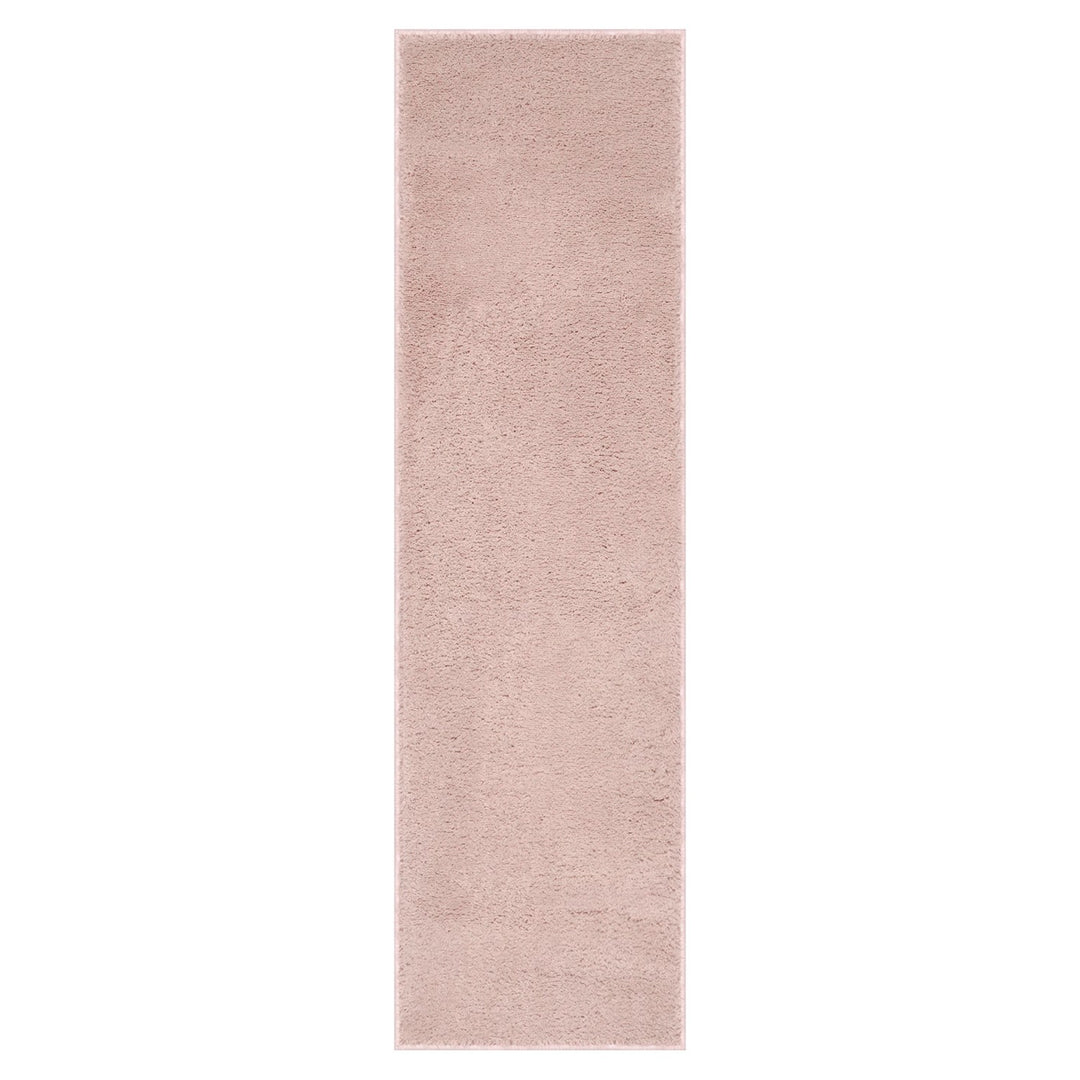 Washmellow pink washable runner, top view of the 80x280 runner | The Rugs
