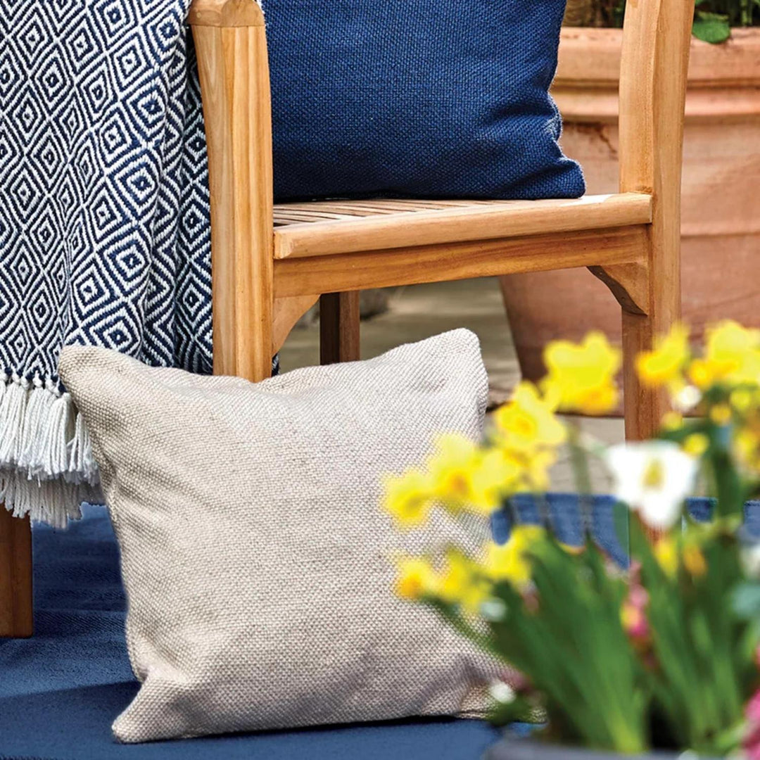 Plain Design Woven Cushion | Eco-Friendly Comfort | The Rugs