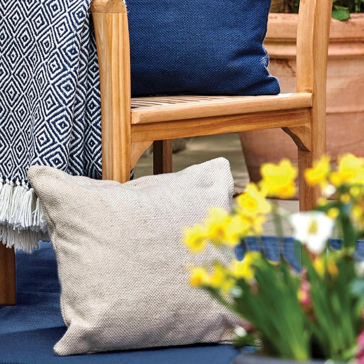 Plain Design Woven Cushion | Eco-Friendly Comfort | The Rugs