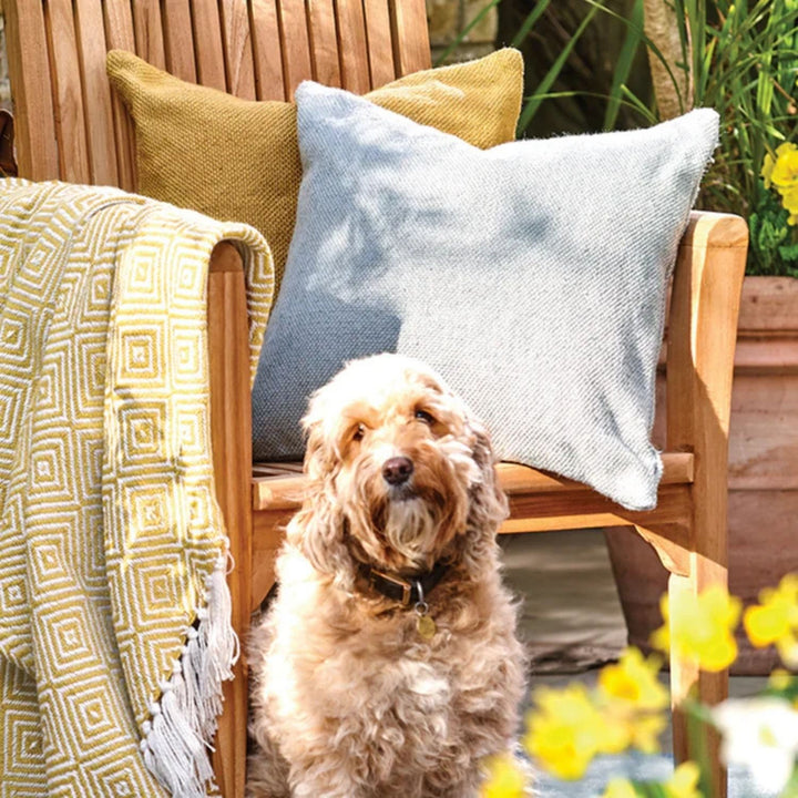 Plain Design Woven Cushion | Eco-Friendly Comfort | The Rugs