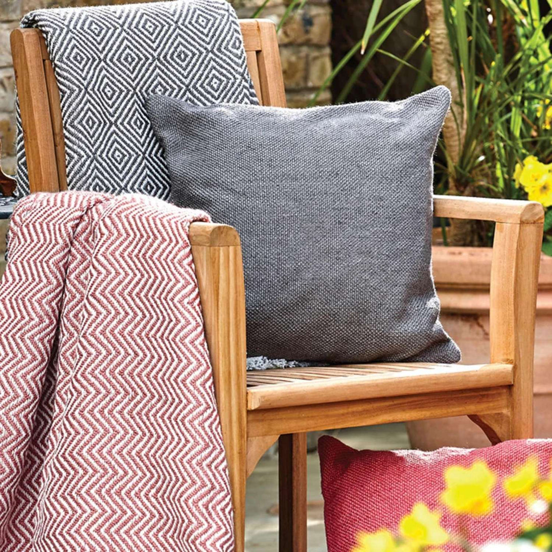 Plain Design Woven Cushion | Eco-Friendly Comfort | The Rugs