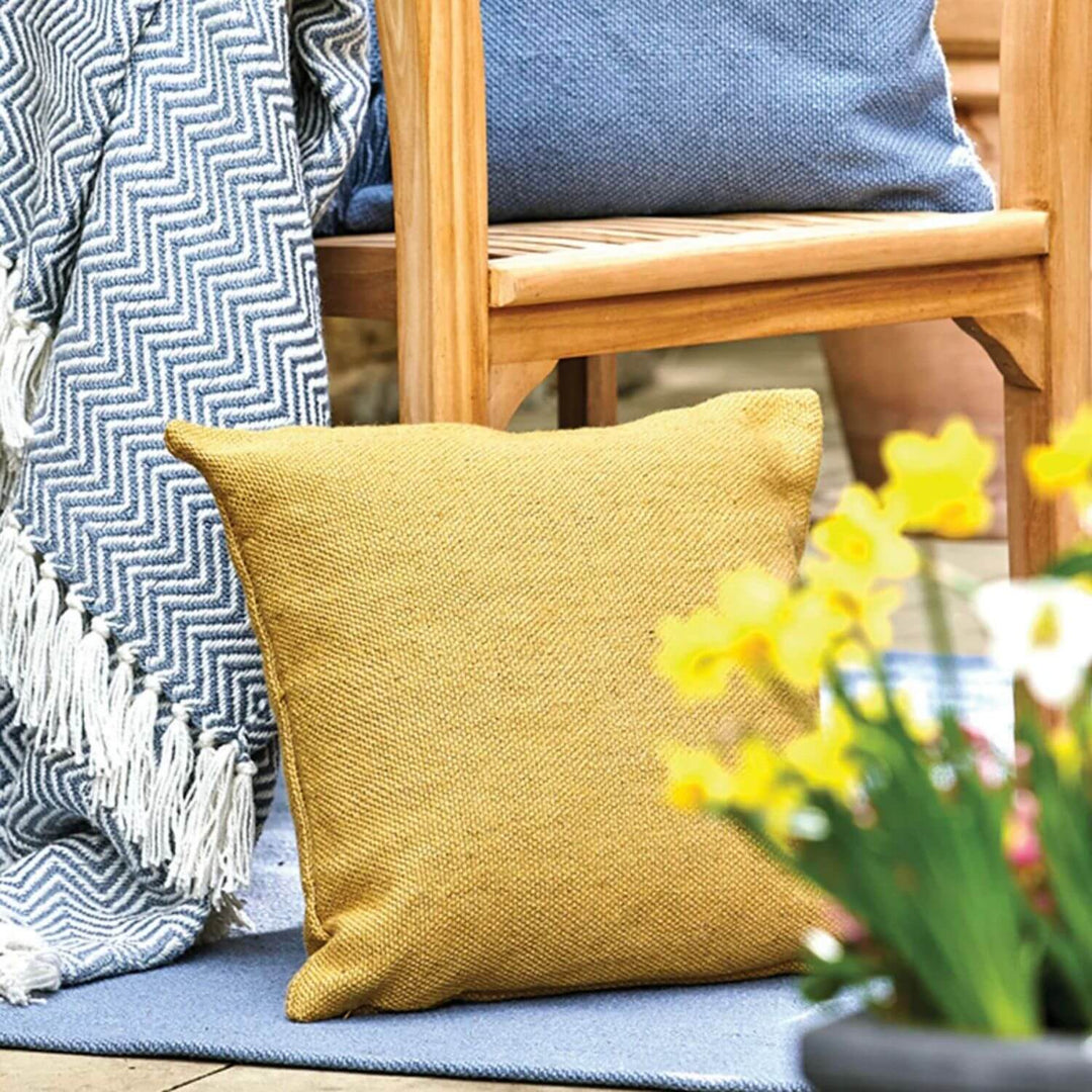 Plain Design Woven Cushion | Eco-Friendly Comfort | The Rugs