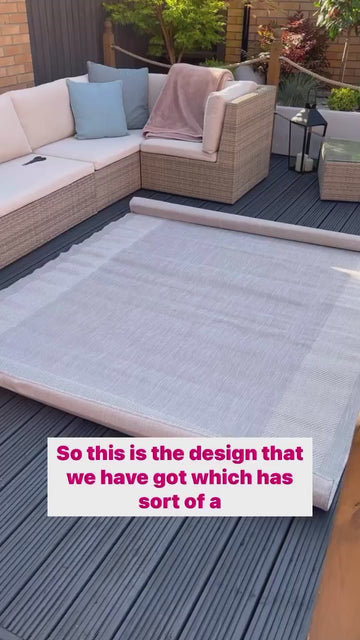 A quick throwback to how an outdoor rug can simply transform your space to a ✨cool and cosy✨ place