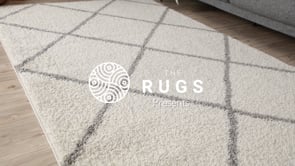 Moroccan Duck Egg Blue Shaggy Rug | 550