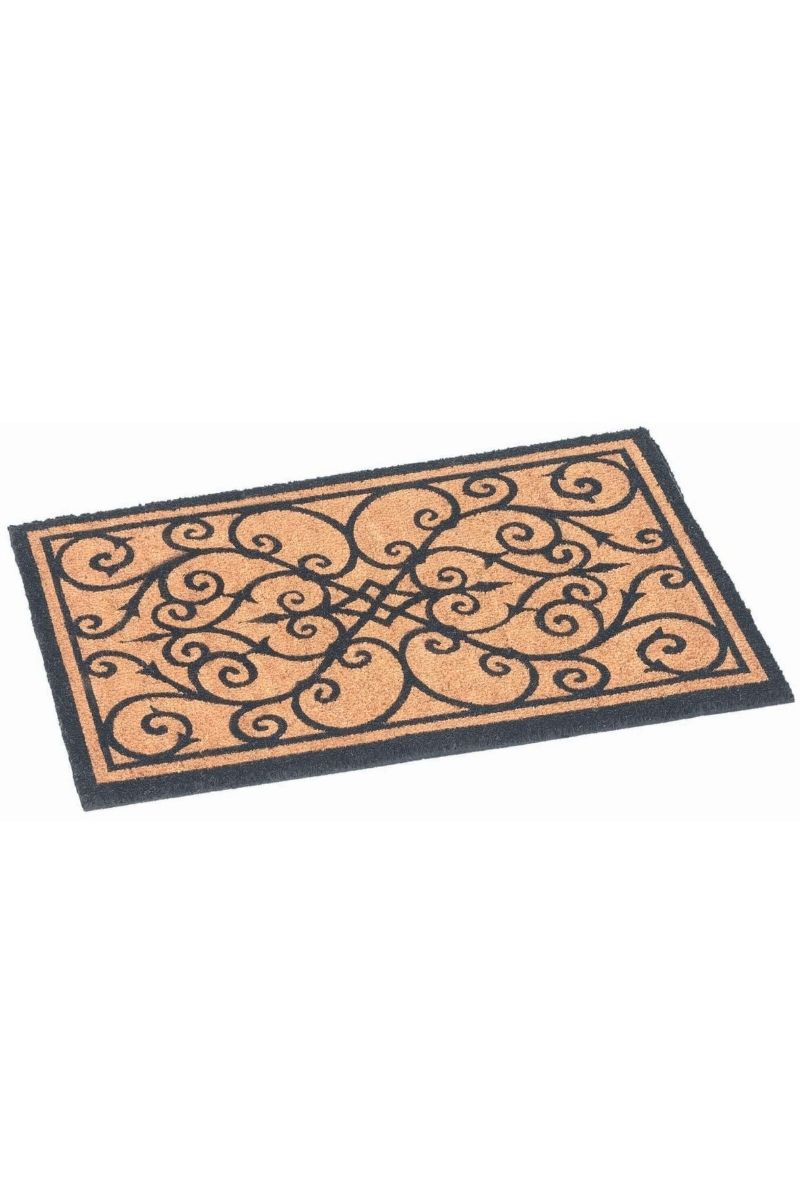 Coir Doormat: Half Moon & Rectangle | Non-Slip Coconut Fiber