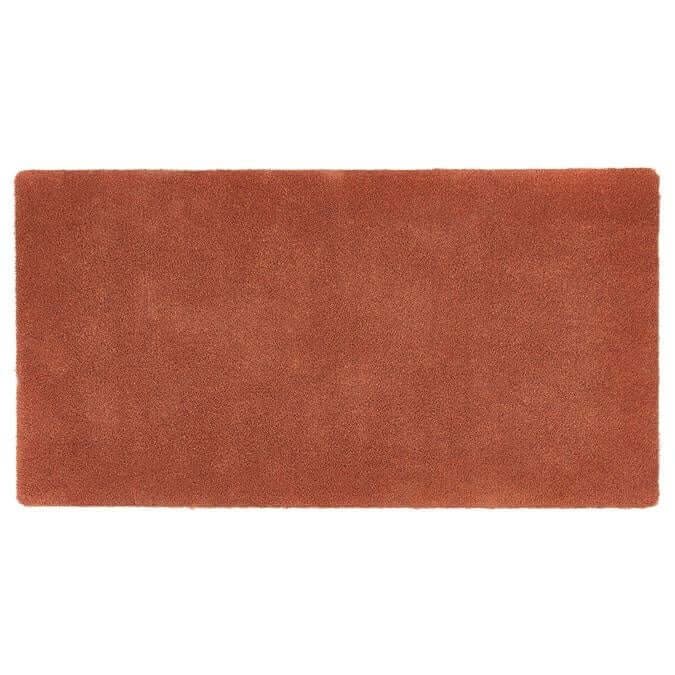 red cotton plain washable mat