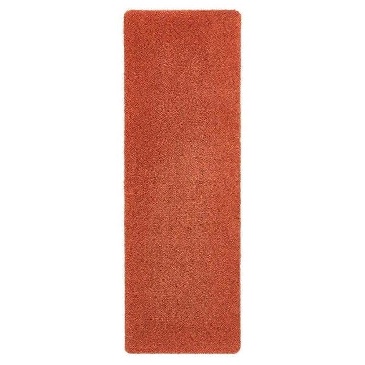 red cotton plain washable mat