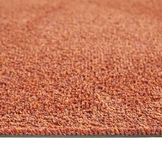 red cotton plain washable mat