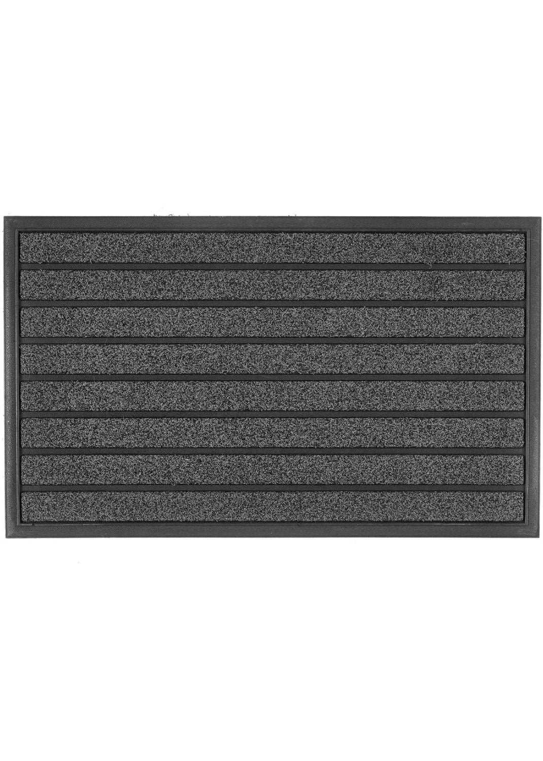 The Rugs Scraper Doormat in Black: Outdoor Mud Remover