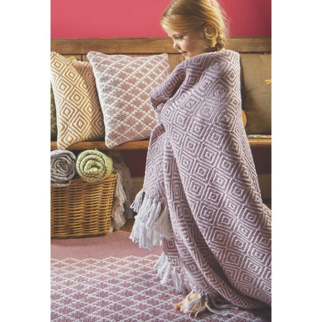 Diamond Design Woven Throw | Luxurious Wool Rug | The Rugs