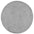 Round gray rug on a white background