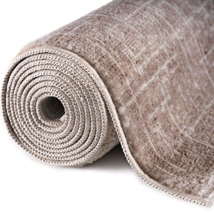 Rustic Beige Scandi Design Rug, water resistant, stain resistant, eco-friendly rug.