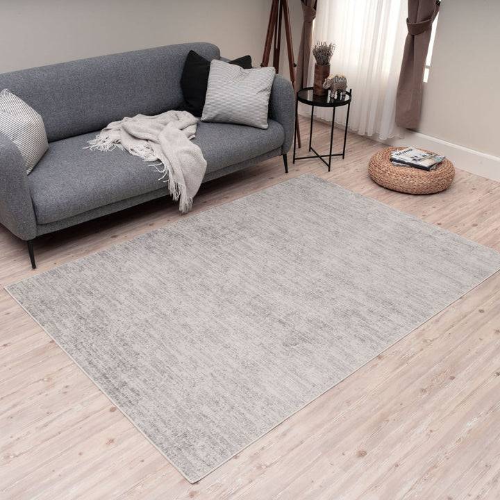 Rustic Cream Scandi Design Rug, easy care, water-resistant, pet friendly rug.