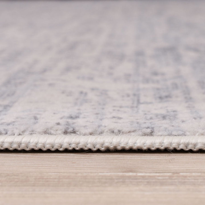 Rustic Cream Scandi Design Rug, easy care, water-resistant, pet friendly rug.