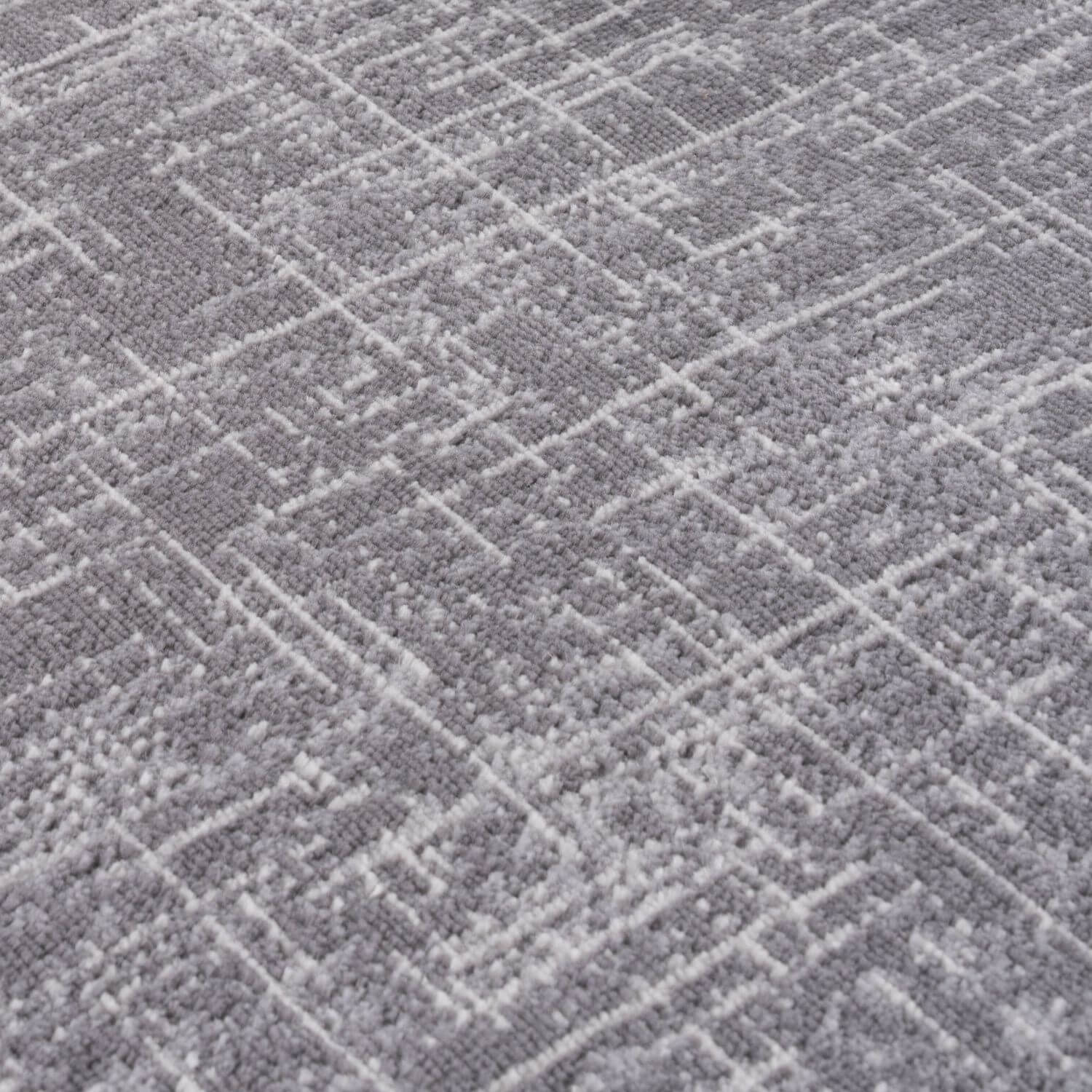 Rustic Grey Scandi Design Rug, hypoallergenic, eco-friendly, soft pile rug.