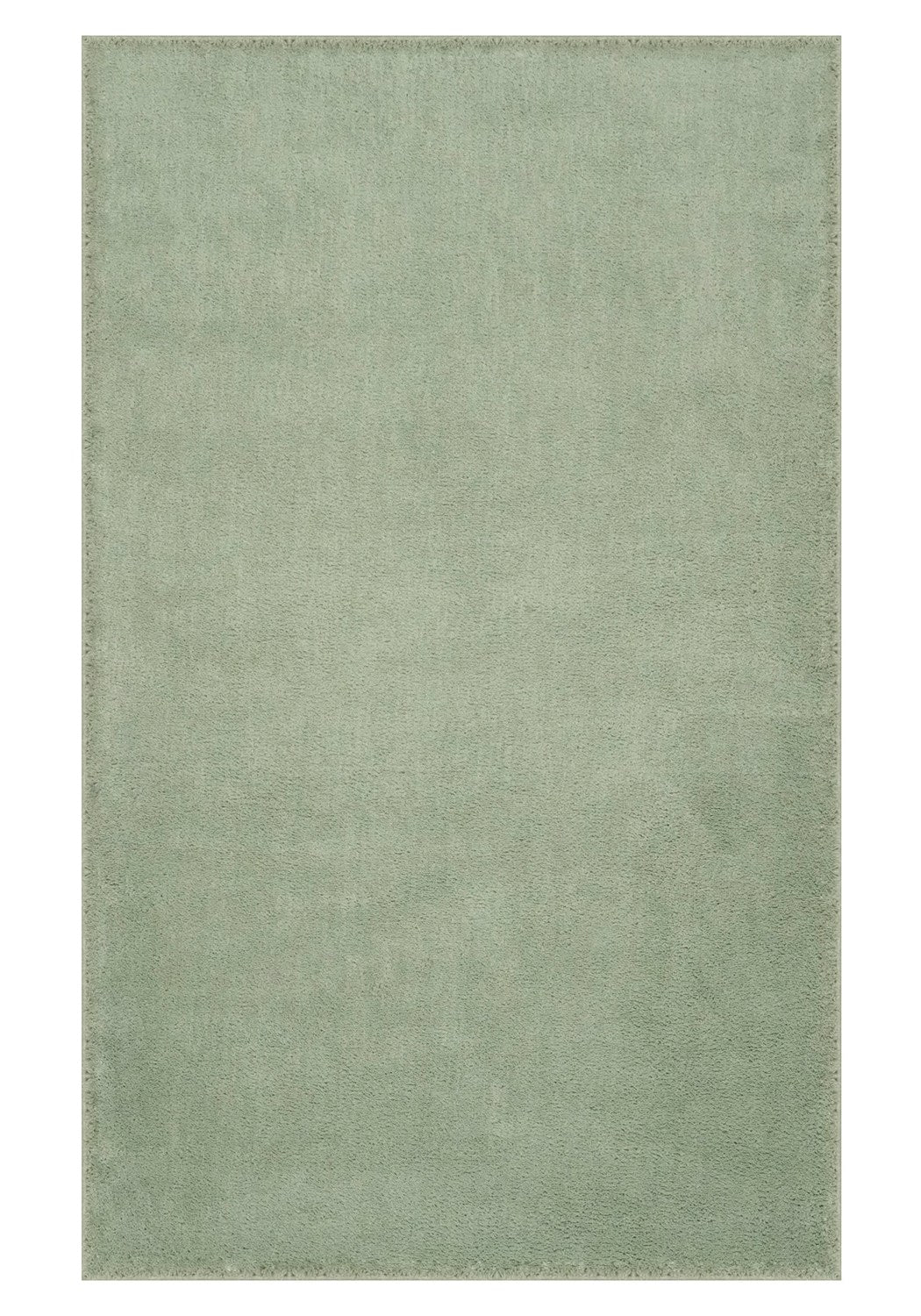 Washmellow sage green washable rug, top view of the full rectangle rug | The Rugs