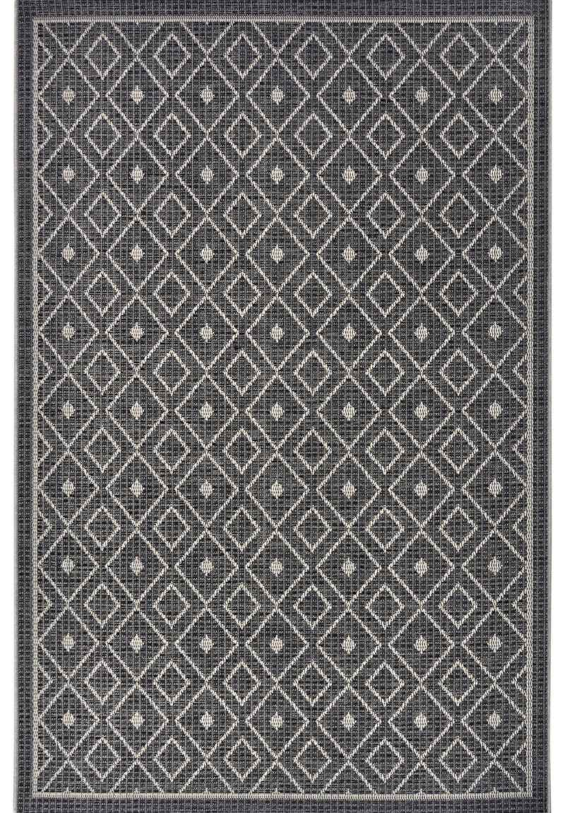 Indoor & Outdoor Tribal Scandy Rug – Grey