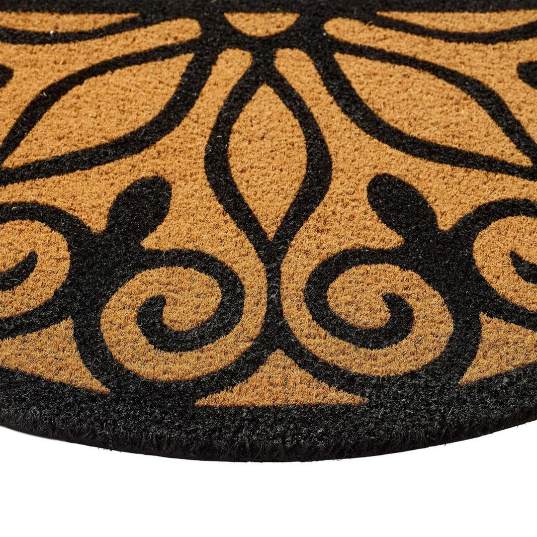 Printed Scroll Coir Doormat 45x75 cm
