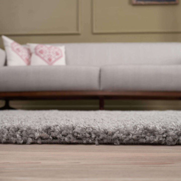 Modern Luxury Grey Shaggy Area Rug | The Rugs Collection