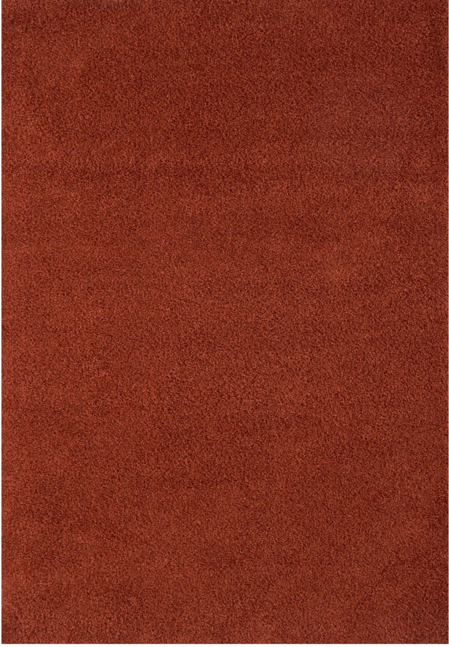 Premium Shaggy Rug in Plain Orange | The Rugs Collection