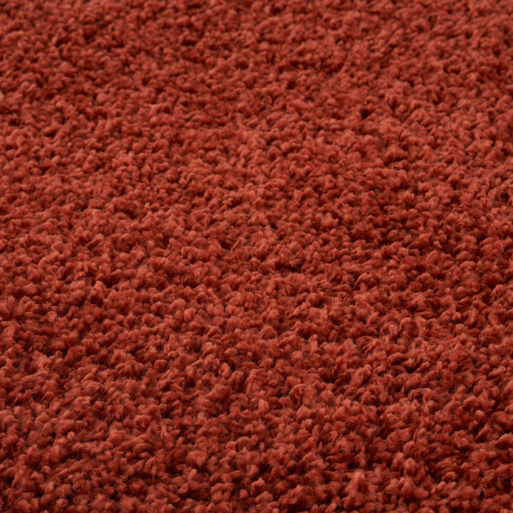 Premium Shaggy Rug in Plain Orange | The Rugs Collection